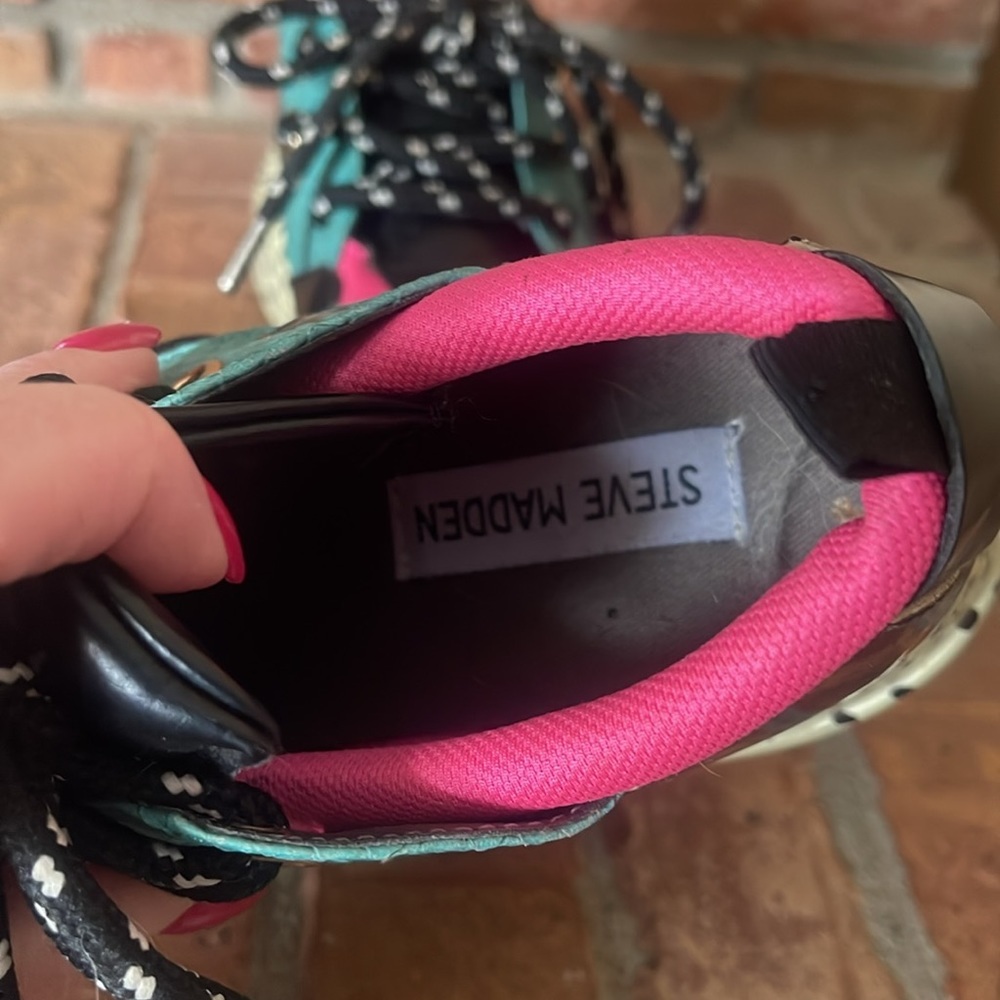 Steve Madden Cliff Multi Color Multi Pattern Snea… - image 6